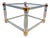Vintage Acrylic and Brass Coffee Table, 1970s For Sale