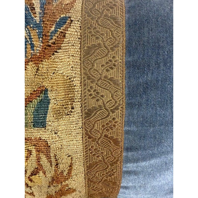 Early 21st Century Pair of Pillows With 18th Century French Tapestry Panels by Melissa Levinson For Sale - Image 5 of 10