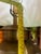 Large Vintage Brass Table Lamp With White Lampshade For Sale - Image 9 of 10