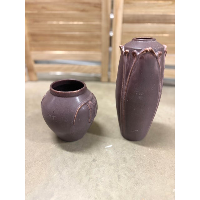 Unique Set of Scott Drave Vases For Sale - Image 4 of 7
