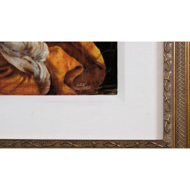 2000 - 2009 2006 Tomasz Rut "Cerulean Rhapsody" Artist Hand Signed & Numbered Limited Edition Giclée 423/450 Matted Neoclassical Gilded Frame For Sale - Image 5 of 7