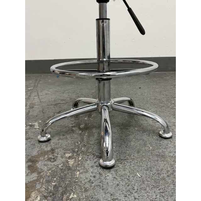 Flash Furniture Tractor Seat Adjustable Drafting Stool For Sale - Image 10 of 12