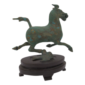 Chinese Bronze Flying Horse of Gansu Han Dynasty Style Figurine Sculpture