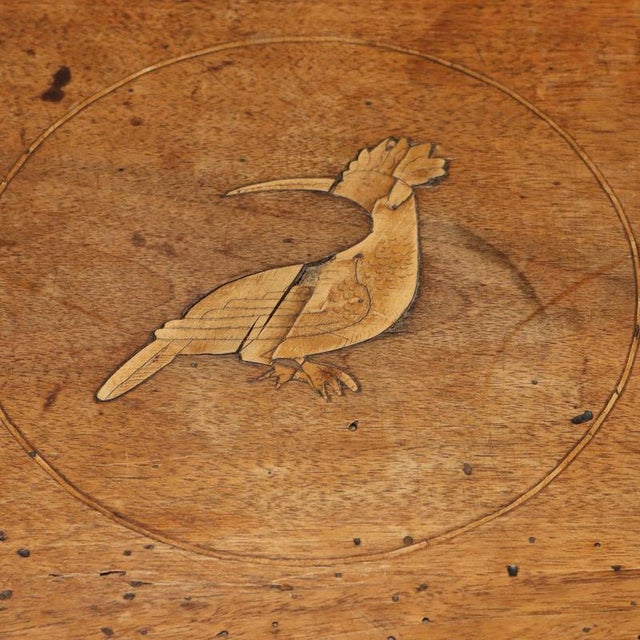 18th Century Neoclassical Walnut Table with Inlays, Italy For Sale - Image 9 of 11