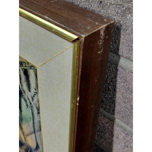 Framed Signed J. Akston "Primordial Chaos" Mixed Media on Board For Sale - Image 11 of 15