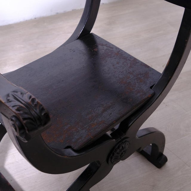 Antique Dante Savonarola Chairs, 1920s, Set of 2 For Sale - Image 15 of 17