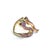 Gemstone Bochic "Orient" Blue Sapphire & Red Ruby Serpent Ring In 18K Gold & Silver For Sale - Image 7 of 7