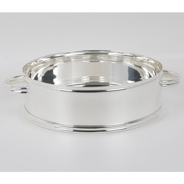 Ercuis, Paris Crystal and Silver Plate Caviar Bowl Dish Server, circa 1960 For Sale - Image 15 of 15
