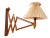 Danish Oak and Plastic Sconce by Erik Hansen for Le Klint, 1960s For Sale