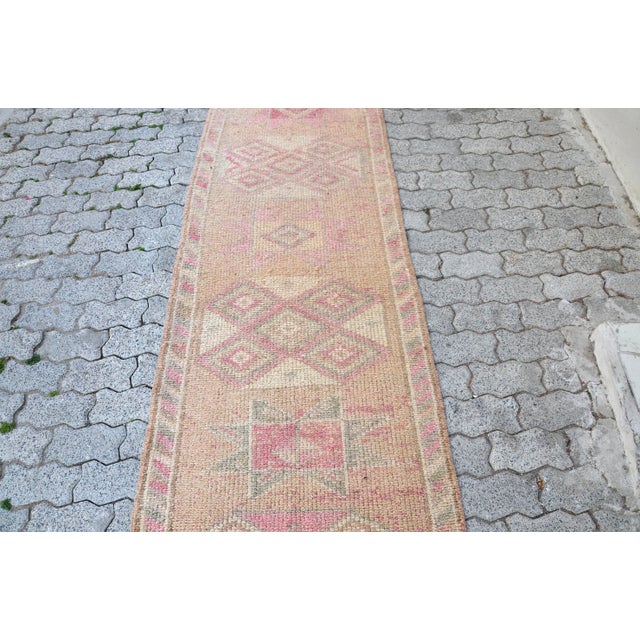 Textile 1960s Vintage Hallway Runner For Sale - Image 7 of 11