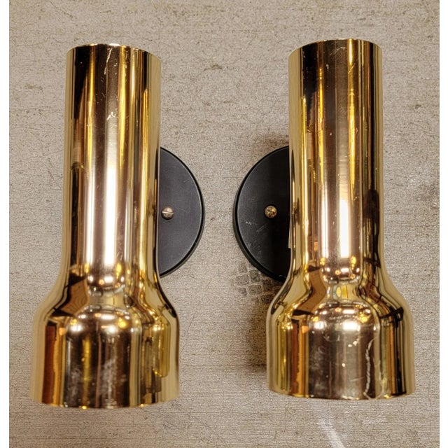 Lightolier Brass Wall Sconces - A Pair For Sale - Image 11 of 14