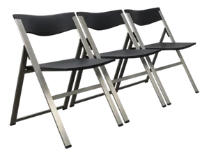 P08 Folding Chairs by Justus Kolberg for Tecno, 1990s, Set of 3