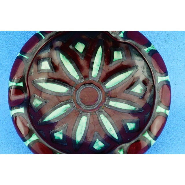 Vintage Art Deco Futurist Ceramic Ashtray by Fama F.A.M.A. Ascoli Piceno, 1930s For Sale - Image 10 of 18