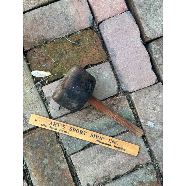 Very Early Rustic Wooden Mallet For Sale - Image 10 of 12