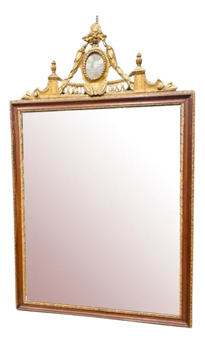 18th Century Louis XVI Mirror Frame with Golden Top, Venice, 1760s