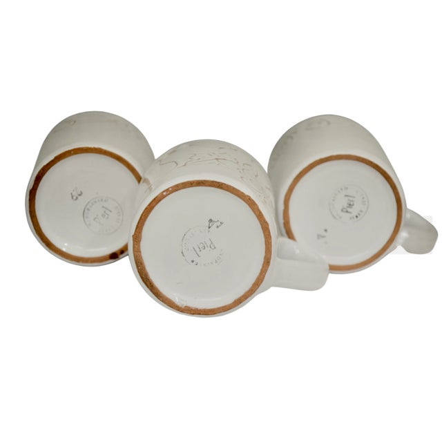 1970s 1970s Modern Pottery Mugs – Set of 3 For Sale - Image 5 of 5