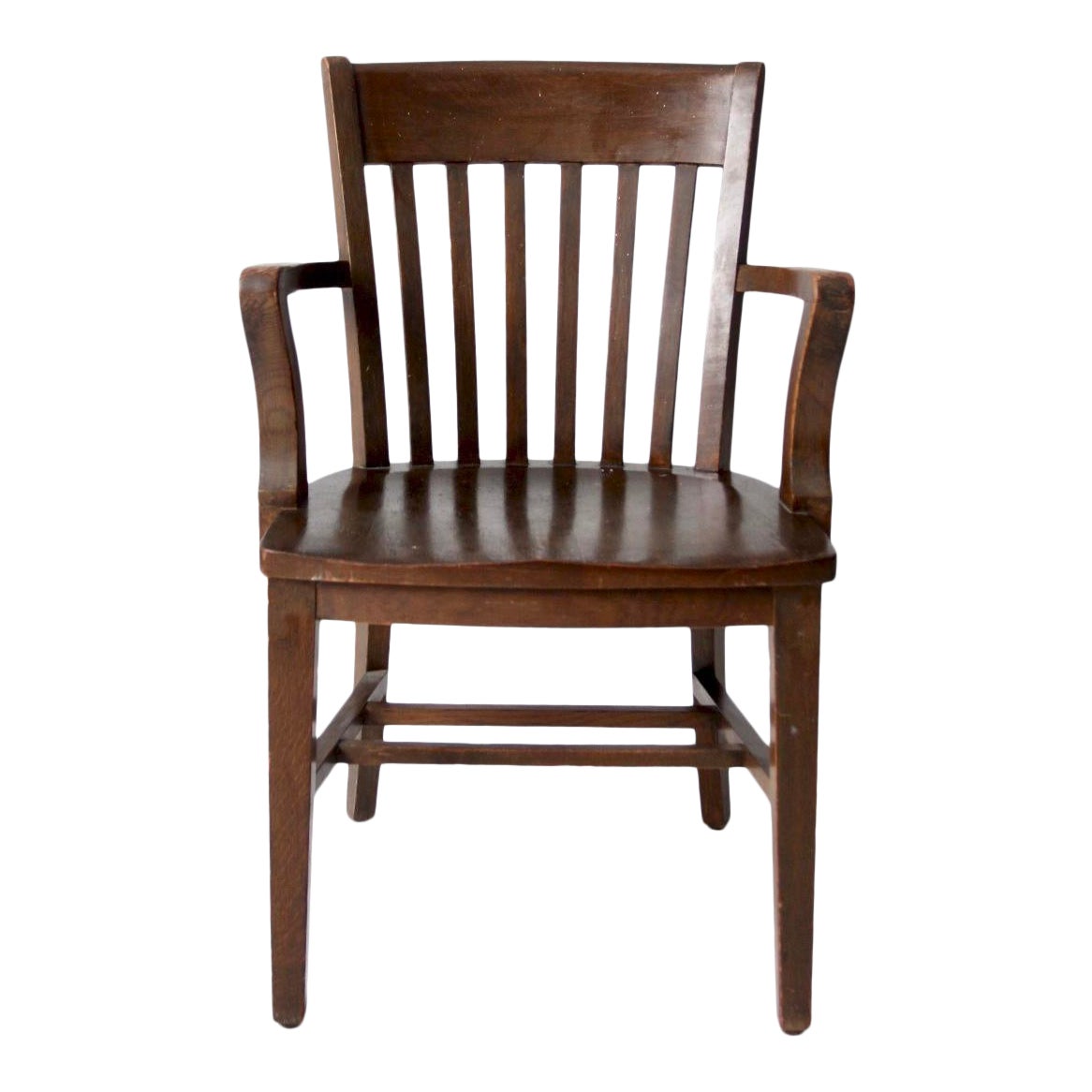 Vintage Bown Oak Library Chair Ca 1930 Chairish
