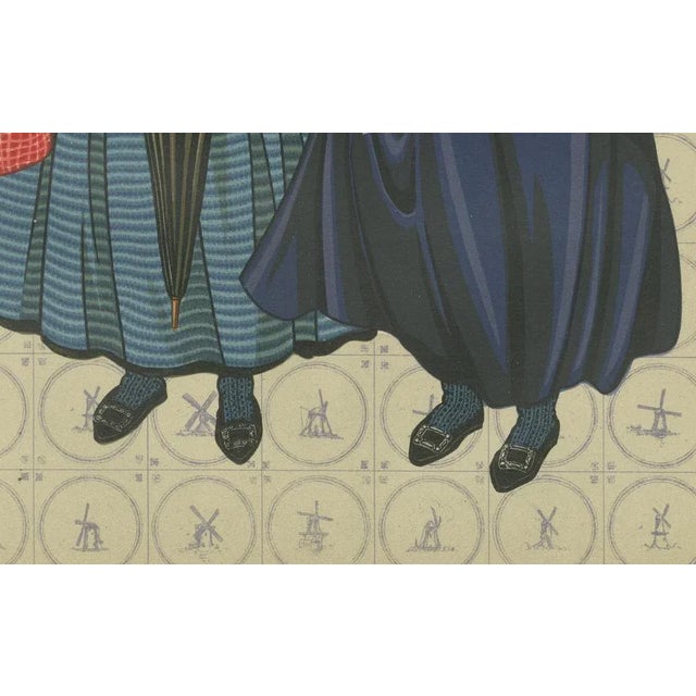 Gratiane de Gardilanne and Elizabeth Whitney Moffatt, Colorful Doornspyk Market Women in Apenjak Coats, 1932, Print For Sale - Image 3 of 10