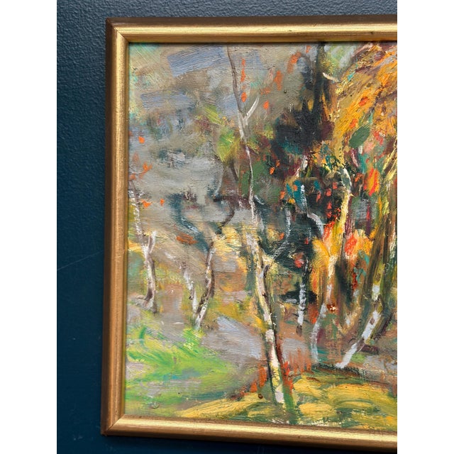 Curt Selmer, Autumn Landscape, 1950s, Oil on Panel, Framed For Sale - Image 11 of 18