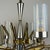Metal Large Mid-Century Italian Sculptural Chandelier in Brass and Glass, Italy, 1950s For Sale - Image 7 of 18