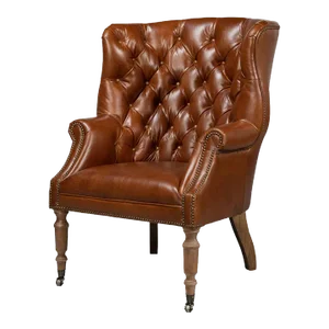 Traditional Leather Winghcair
