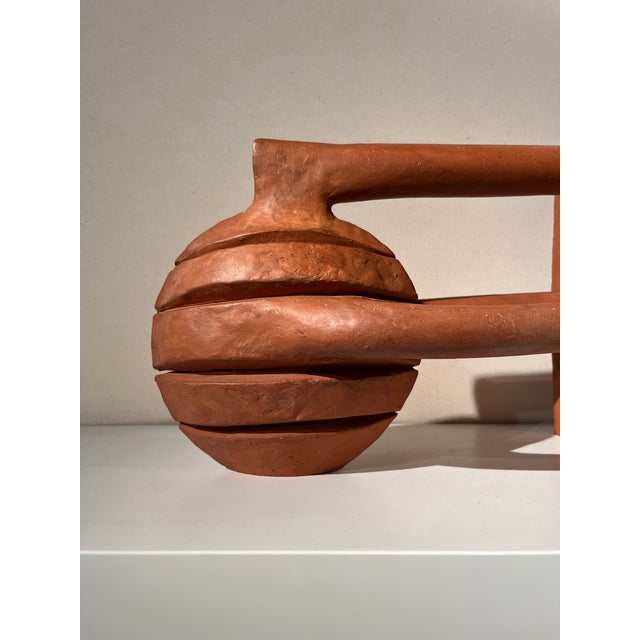 Victor Roman, Abstract Sculpture, 1970s, Terracotta For Sale - Image 3 of 6