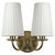 Brass & Cream Fabric Wall Light, Sweden, 1940s For Sale - Image 15 of 15