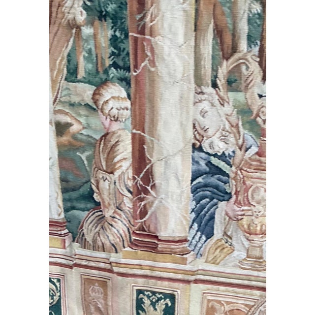 Vintage “Chateau Bellevue” Tapestry From Tenture Des Maisons Royals For Sale In West Palm - Image 6 of 14