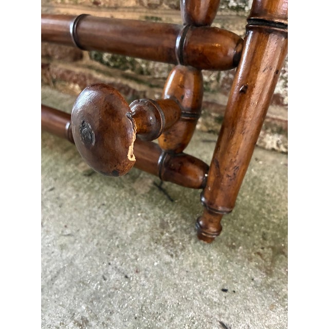 Late 19th Century French Faux Bamboo Wall Mounted Coat Rack For Sale - Image 15 of 18