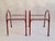 Functional, minimalist late 1970s wire chairs in very good vintage condition from former Yugoslavia. Indoors & outdoors....