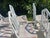 White Vintage Henry Link for Lexington Rattan Cathedral Dining Chairs - Set of 6 For Sale - Image 8 of 15