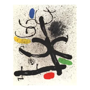 1971 Joan Miro Lithograph Dm01195 Derriere Le Miroir