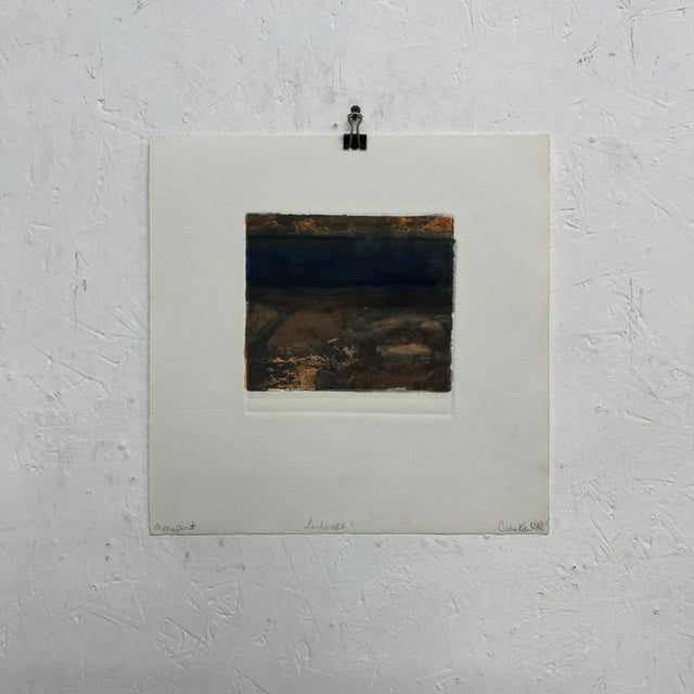 Art by Gina Kail June 1998 Monoprint Abstract Landscape 1 For Sale - Image 9 of 9