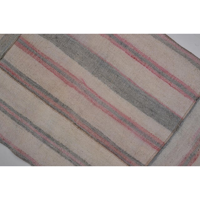 Vintage Organic Handwoven Vintage Runner For Sale - Image 9 of 9