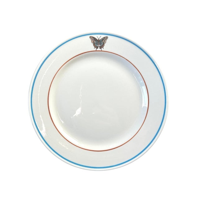 A charming, rare, set of butterfly plates by Lamberton Sterling. Each features a stylized butterfly motif accented by...