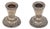 Low Candlesticks with Reliefs on the Bases, Set of 2 For Sale