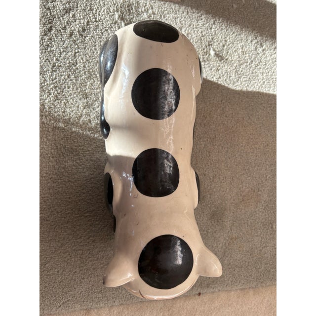 Cream Chinese Cizhou-Ware Porcelain Cat Pillow, 19th Century For Sale - Image 8 of 11