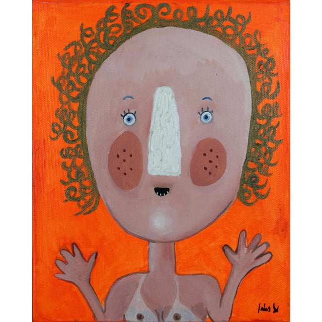 Inés Silvalde, Surprise, Mixed Media on Canvas, 2018, Framed For Sale - Image 4 of 10