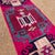 Textile 1940s Vintage Kurdish Geometric Pattern Hot Pink Tribal Runner Rug For Sale - Image 7 of 10