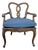Vintage Wood Dining Chair With Cane Seat For Sale