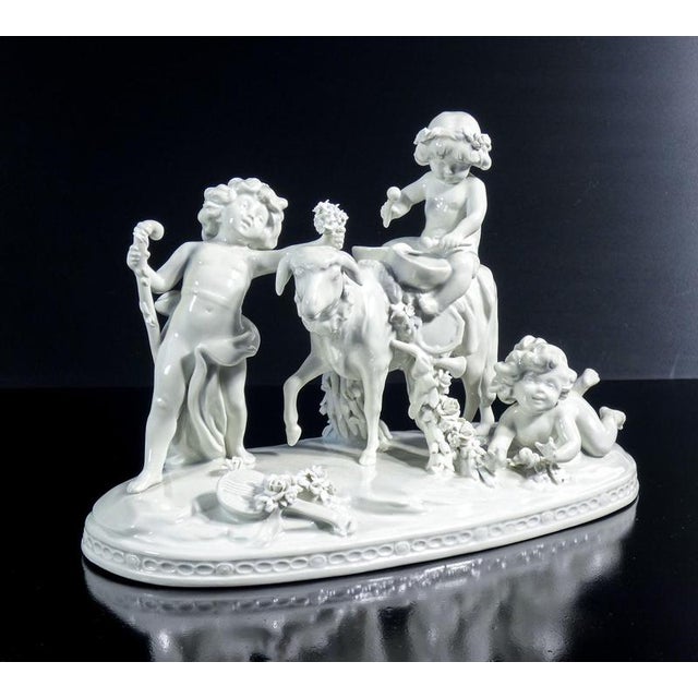 Porcelain Procession of Putti Sculpture from Capodimonte For Sale - Image 18 of 18
