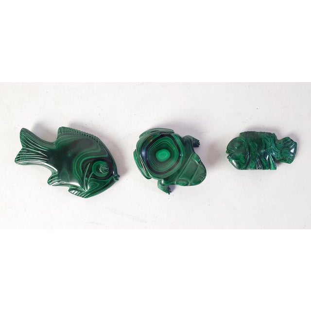 Gemstone Mid-Century Modern Handmade Malachite Animal Sculptures, Congo, 1980s, Set of 17 For Sale - Image 7 of 11