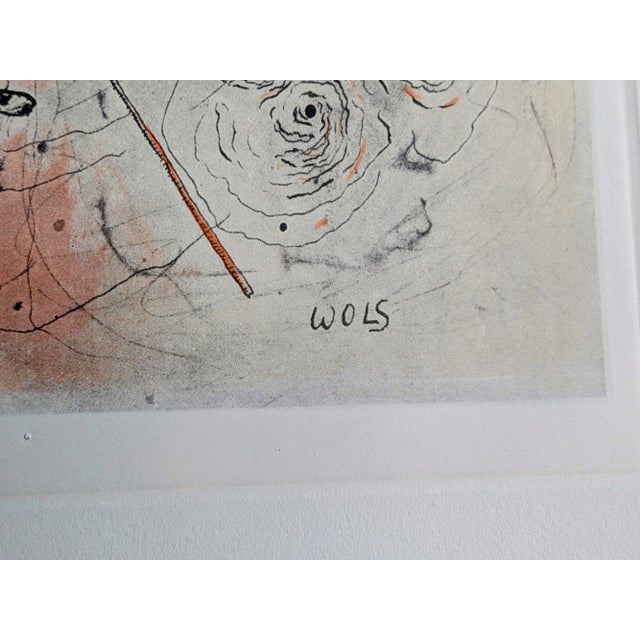 Otto wols (1913 - 1951) - royal red/rouge royale - hand-signed engraving on paper,signed wols in the stone lower right and...