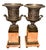 Pair of 19th Century French Bronze Urns on Marble Pedestals. For Sale - Image 4 of 10