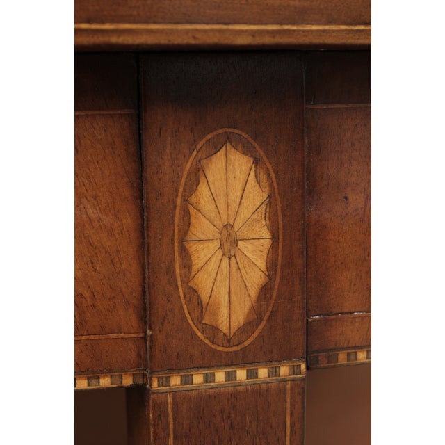 Vintage Mahogany Inlaid Gate Leg Dining Table For Sale - Image 18 of 18