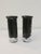 Striking pair of black and clear swirl Kosta Boda Atoll heavy lead free crystal candle holders. Excellent condition. Each...