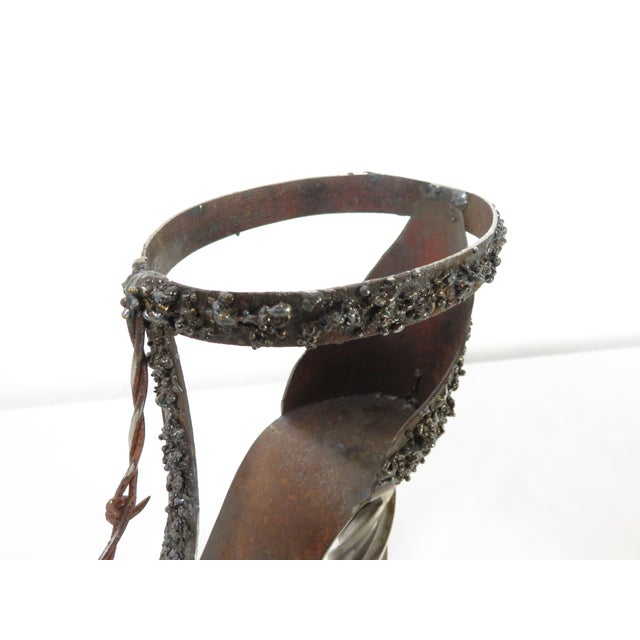Early 21st Century Steampunk "Steel Toe Stilettos" by Micki Voorhies ~ Recycled Metal Art Sculpture For Sale - Image 5 of 15