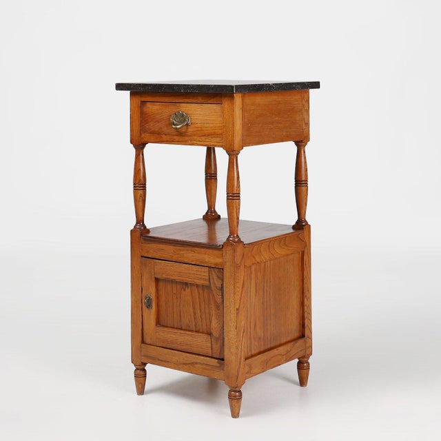 Art Deco French Night Stand with Blue Stone Top, 1920s For Sale - Image 12 of 12