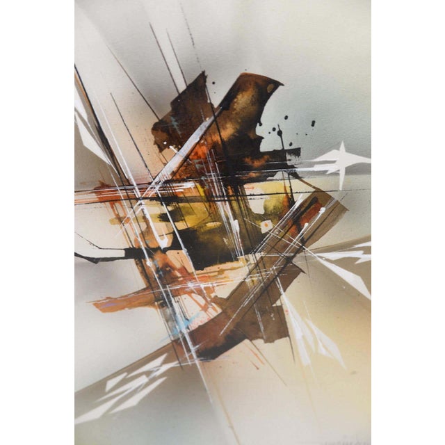 Leonardo Nierman (b.1932 - Mexico City, Mexico) Abstract Expressionist Painting Circa 1970 For Sale In San Francisco - Image 6 of 9