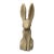 Vintage Cast Stone Seated Jackrabbit Garden Statue For Sale